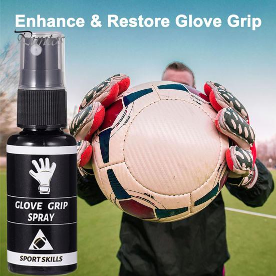 Lightweight Goalkeeper Glove Spray 30ml Football Grip Sprayer Rugby Maintenance Tackifier Sticky for All Goalie Gloves Cleaner Game-time