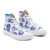 Batman x Chinatown Market x Converse Chuck 70 DC 3D Comic Vollprint Atmungsaktive High-Top Canvas-Schuhe Unisex Rot und Blau