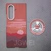For Samsung Galaxy Z Fold 7 Carbon Case 600d Kevlar Aramid Fiber Fabric Ultra Thin Hard Cover Magnetic balckSlimlightred Premium
