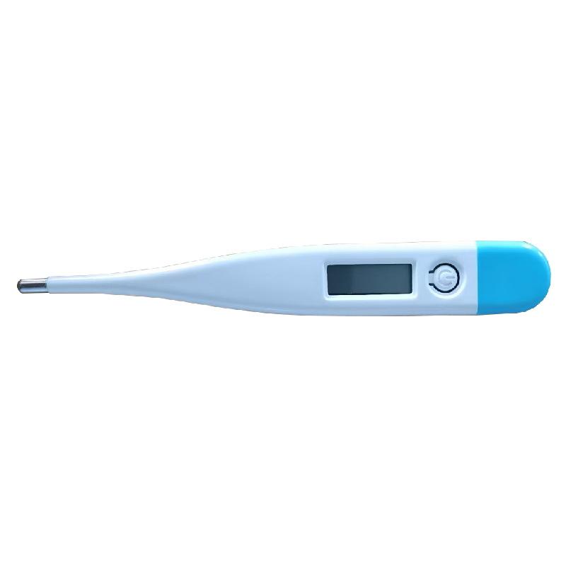 Compact Digital Electronic Thermometer with Flexible Tip and Easy-to-Read Display