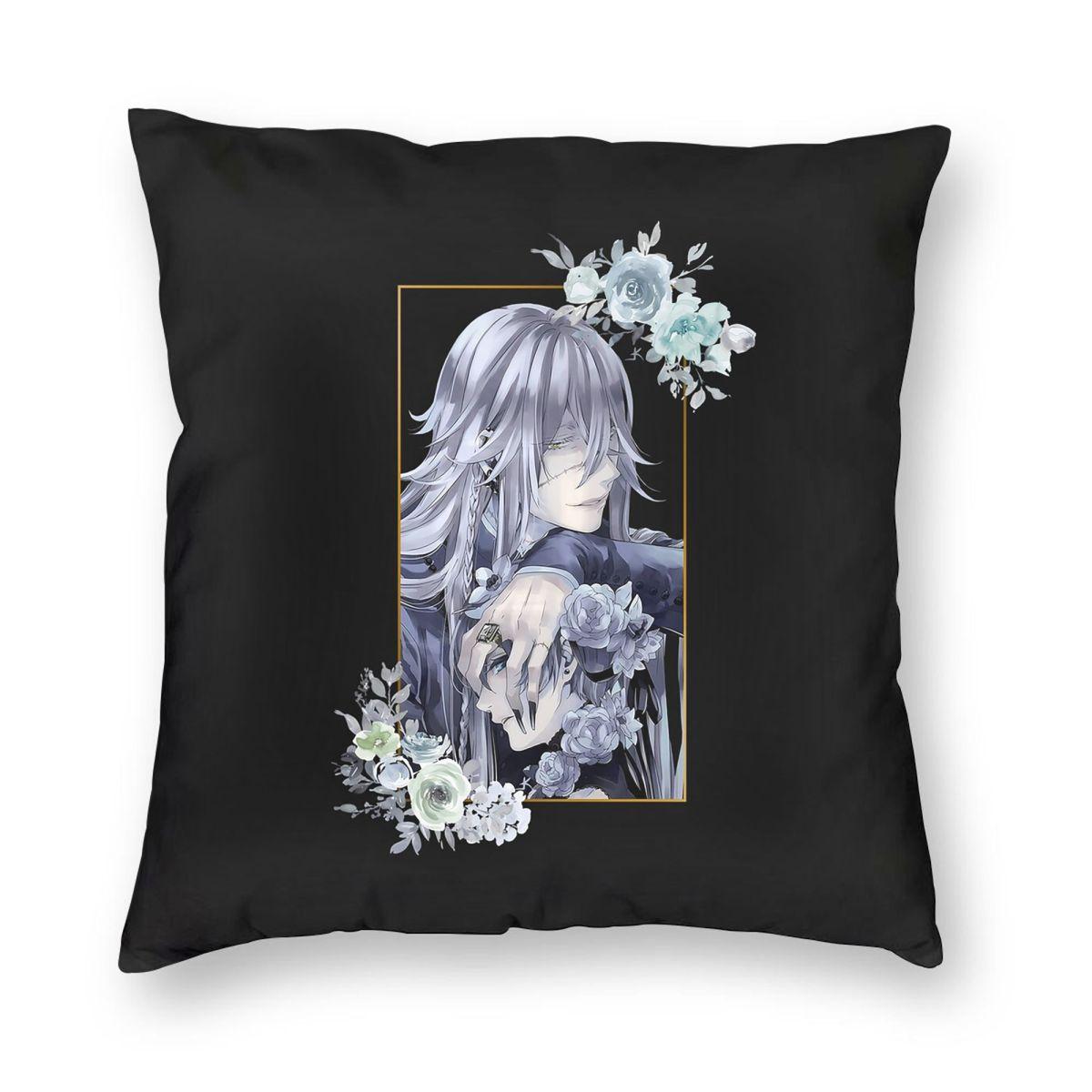 Аниме Темный дворецкий Квадратная наволочка Чехол для подушки Подушка Декоративная подушка для дома Спальни Автомобиля 12x12Inch