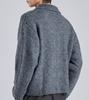 Button Seoul Heavy Knit Zip-Up Cardigan (Gray)