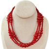 Retro New Year Red Pigeon Blood Red Natural Chalcedony Gradual Change Design Sense Collarbone Chain Agate Necklace
