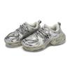 MLB New York Yankees Casual Shoes Women's Low top Beige/Gray/Silver 3ASHW045N-50SIS(Team80BOX)