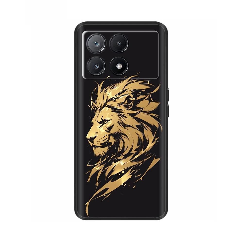 Poco X6 Case Phone Case Lovely Cat Coque Cover For Xiaomi Poco X6 Pro Poco X 6 Pro X6Pro Pocox6 Pro 5G Liquid Silicone Cases