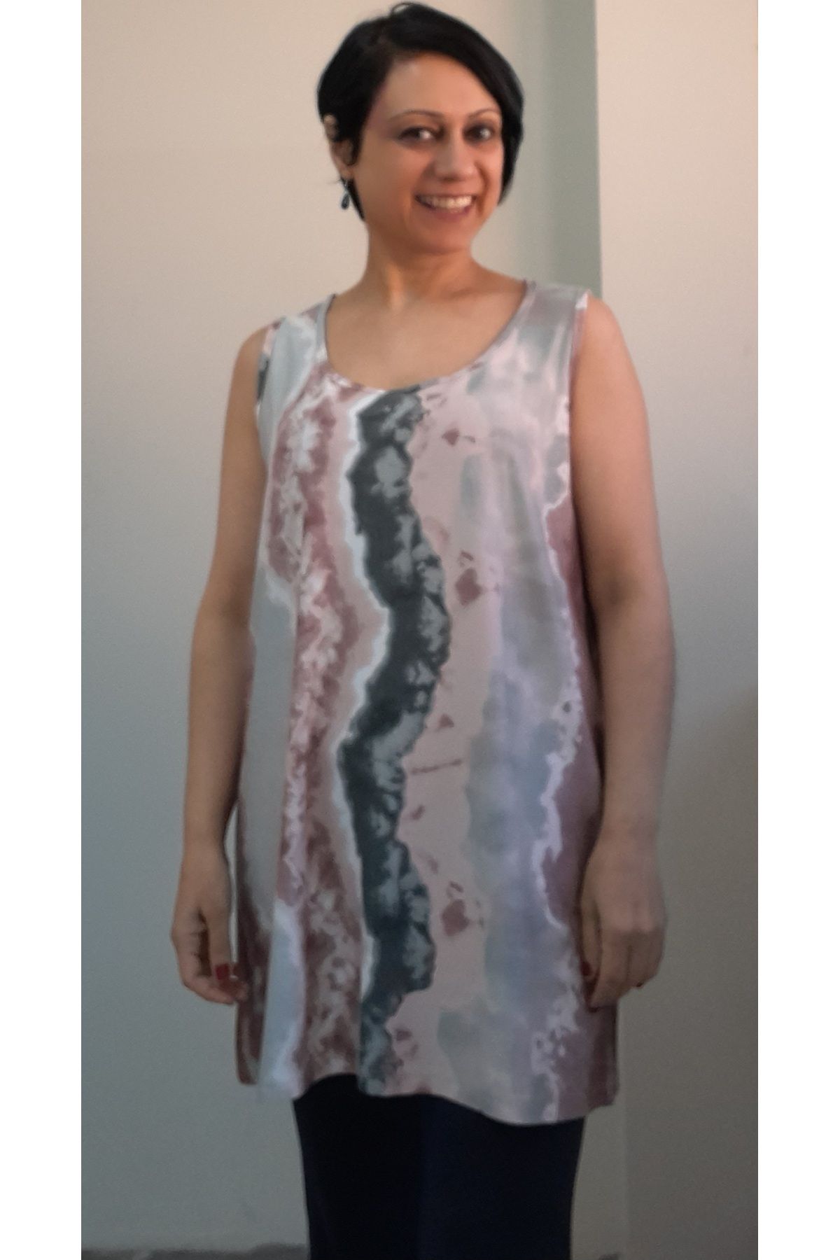 

Women s Style Big Size T-Shirt Colorful Thick Strap Combed Cotton Viscose T-Shirt 2XL/3XL
