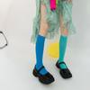 Colorful Calf Socks Velvets Knee High Stockings Lightweight Breathable Knee High Socks Student Girls Middle Tube Socks
