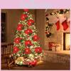 Festive Christmas Led Poinsettia String Lights With Battery Or Usb Options