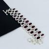 Dainty Kashmir Ruby Gemstone Handmade 925 Sterling Silver Bracelet, Kashmir Ruby Bracelet For Wife , Unisex Bracelet, Easter Gift