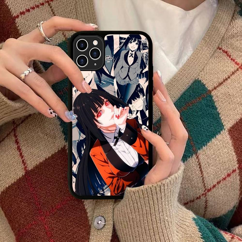 Anime Kakegurui Jabami Yumeko Phone Case Silicone PC+TPU For For IPhone 11 12 13 14 15 16 Plus Pro Max Cover