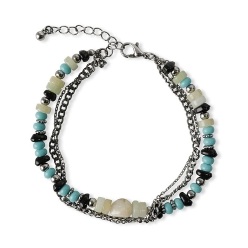 

leathery mixed belly bead bracelet FREE