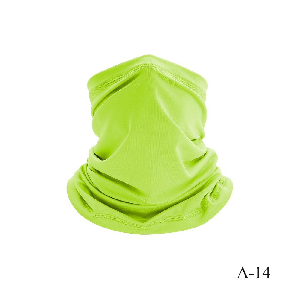 Proteção UV Cobertura Facial de Seda Gelo Tubo de Pescoço Bandana Lenço para Esportes ao Ar Livre Respirável Lenço para Caminhada Polaina de Pescoço Bandana