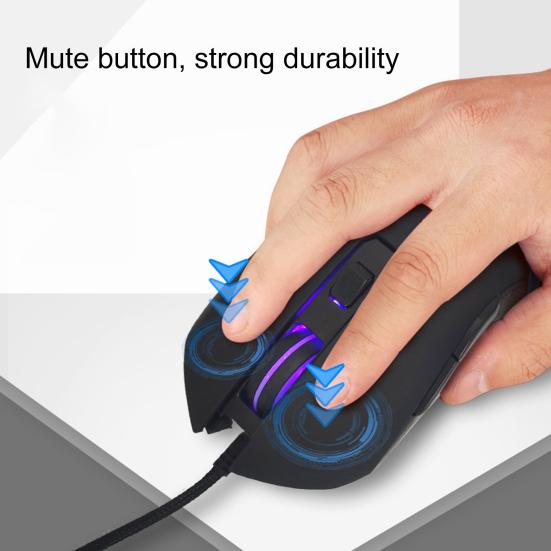 Wired Mouse Sensitive Ergonomic Type-C 3200DPI Plug Play Desk Mouse for MacBook Pro