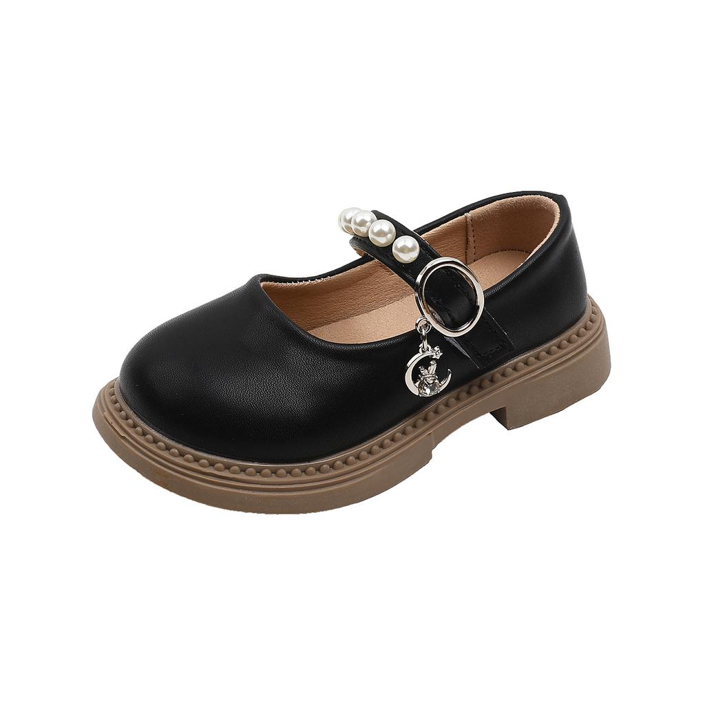 Little girl loafers 2025 autumn new girls round head small leather shoes princess shoes performance shoes Mary Jane single shoes