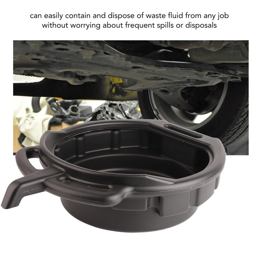 10L Car Oil Change Pan Portable Oil Drain Anti Freeze Universal