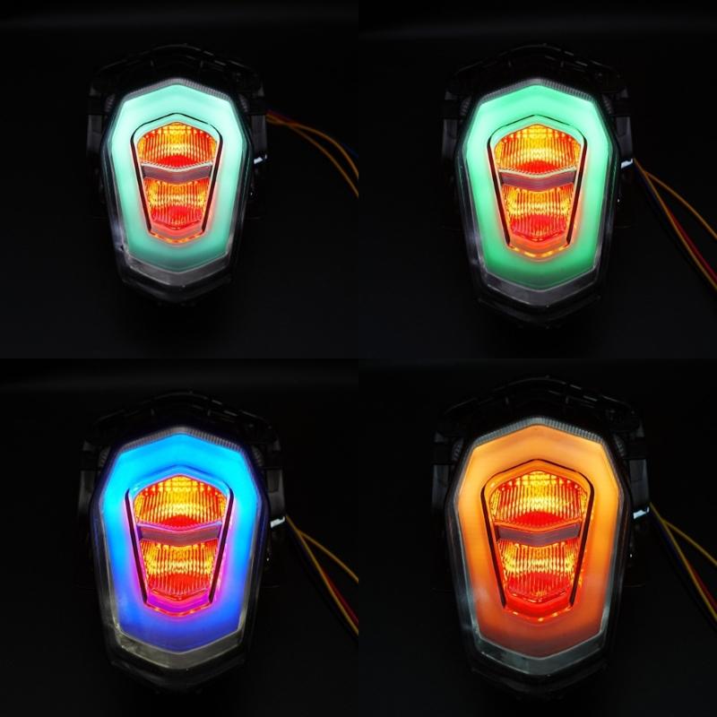 APP Adjustable LED Tail Brake Light Assembly for Y16ZR Motorcycle High Visibility Safety Feature Modified Accessories