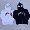 2023 Halloween Unisex Y2K Spider-Man Zip Hoodie - Loose Fit, Large Size for Couples