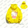 Autumn Winter New Cute Cartoon Hello Kitty Print Cotton Hoodies For Women Long Sleeve Sweatshirt Casual Pullover Couple Y2K Tops