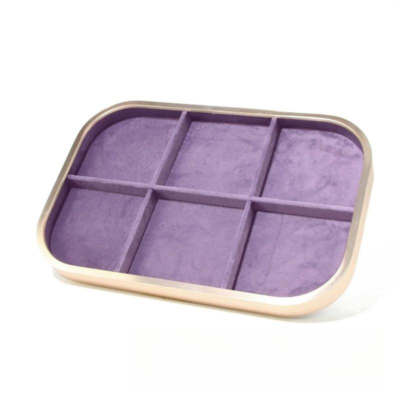 Bracelet Jewelry Display Tray Rings Earrings Organizer Pallet Jewellery Counter Showcase Salver Necklace Ornament Storage Case