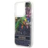 Guess Guhcp14Xlflsb Iphone 14 Pro Max6,7 Niebieski/Blue Hardcase Flower Liquid Glitter