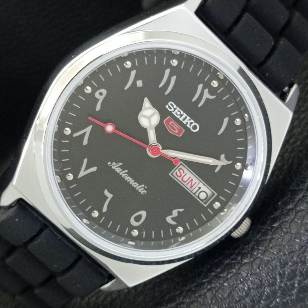 

ВОССТАНОВЛЕННЫЕ ВИНТАЖНЫЕ МУЖСКИЕ ЧАСЫ SEIKO 5 AUTOMATIC 6309A ЯПОНИЯ ЧЕРНЫЕ a441305-5 Sk-a441305