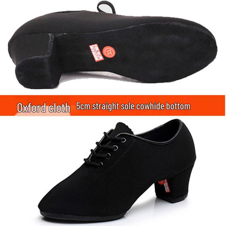 Damskie buty do tańca latynoamerykańskiego i ćwiczeń - Tkanina Oxford