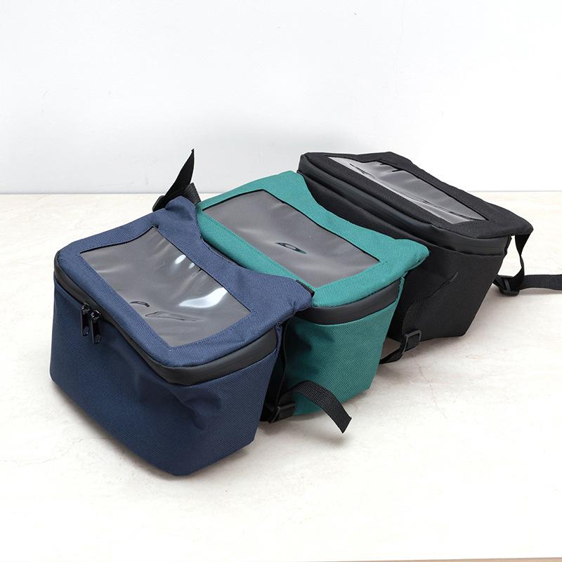 Vordere Motorradtasche Touchscreen Wasserdicht Fahrradnavigation Lenkeraufbewahrung Hüfttasche Lenkertasche Tragbar Für Vespa Hik