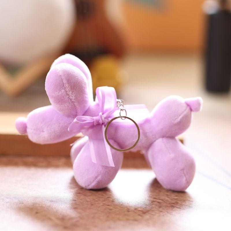 Dog Plush Small Keychain Cute Cartoon Charm Soft Material Bag Decoration Doll