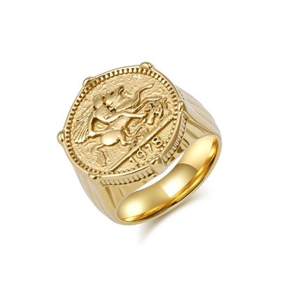 2026 Fashion Trend Knight Ring 18K Gold Fashion Men's Hand Jewelry