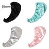 Quick Dry Hair Drying Towel Women Satin Cap, Double Layer Turban Wrap, Water Absorbent Wrap Hat for Curly, Long