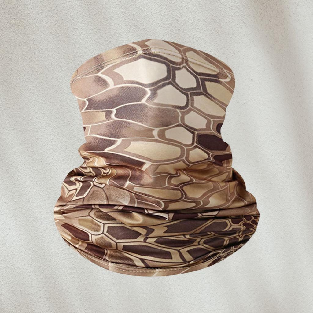 Multifunktionale Camouflage-Print-Halsmanschette Gesichtsbedeckung Leichtes atmungsaktives Bandana für Outdoor-Aktivitäten Radfahren Laufen Wandern