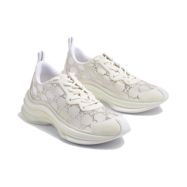 Gucci Wmns Run Sneaker 'GG Crystal - White' Women's 758088 FACG4 9086