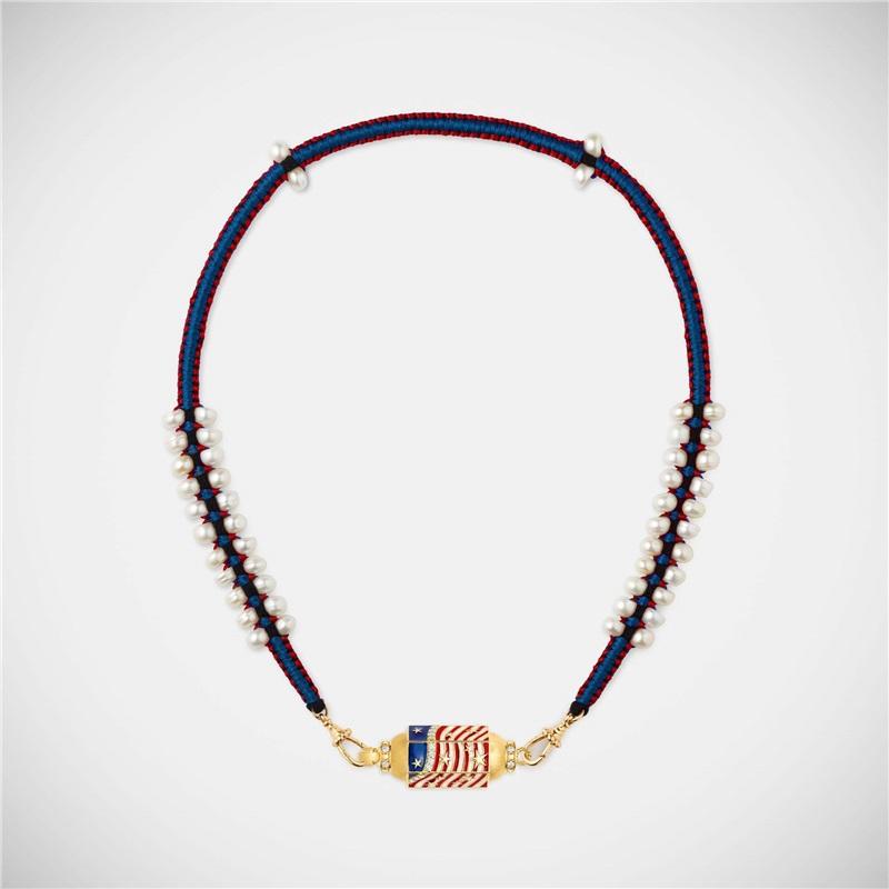 Bunte Tarotkarten-Halskette Design Stern Auge Anhänger Vergoldet Farberhaltung