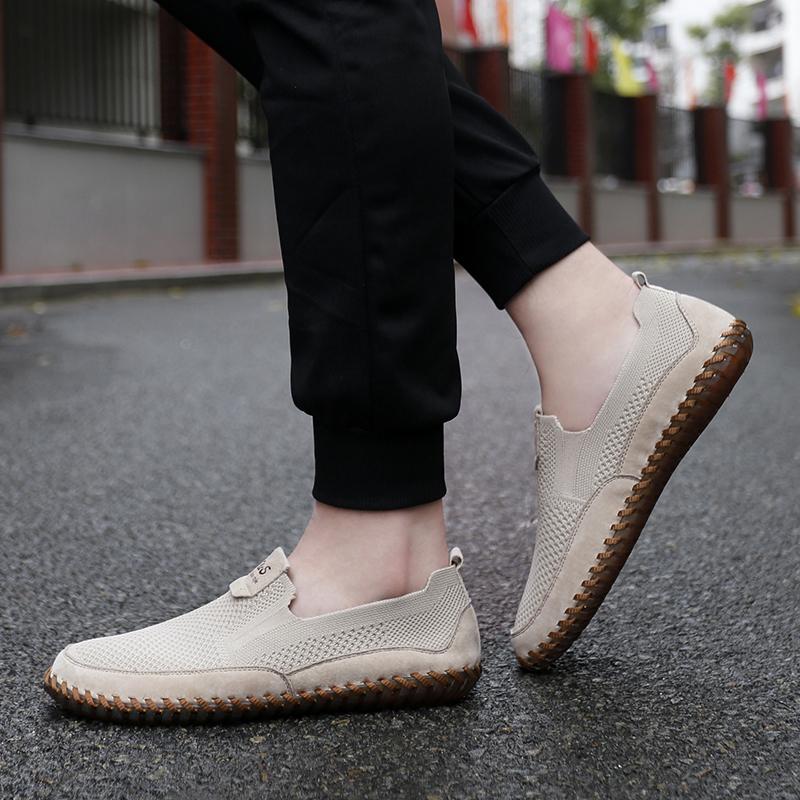 Модные мужские мокасины с открытыми носками — фото 6