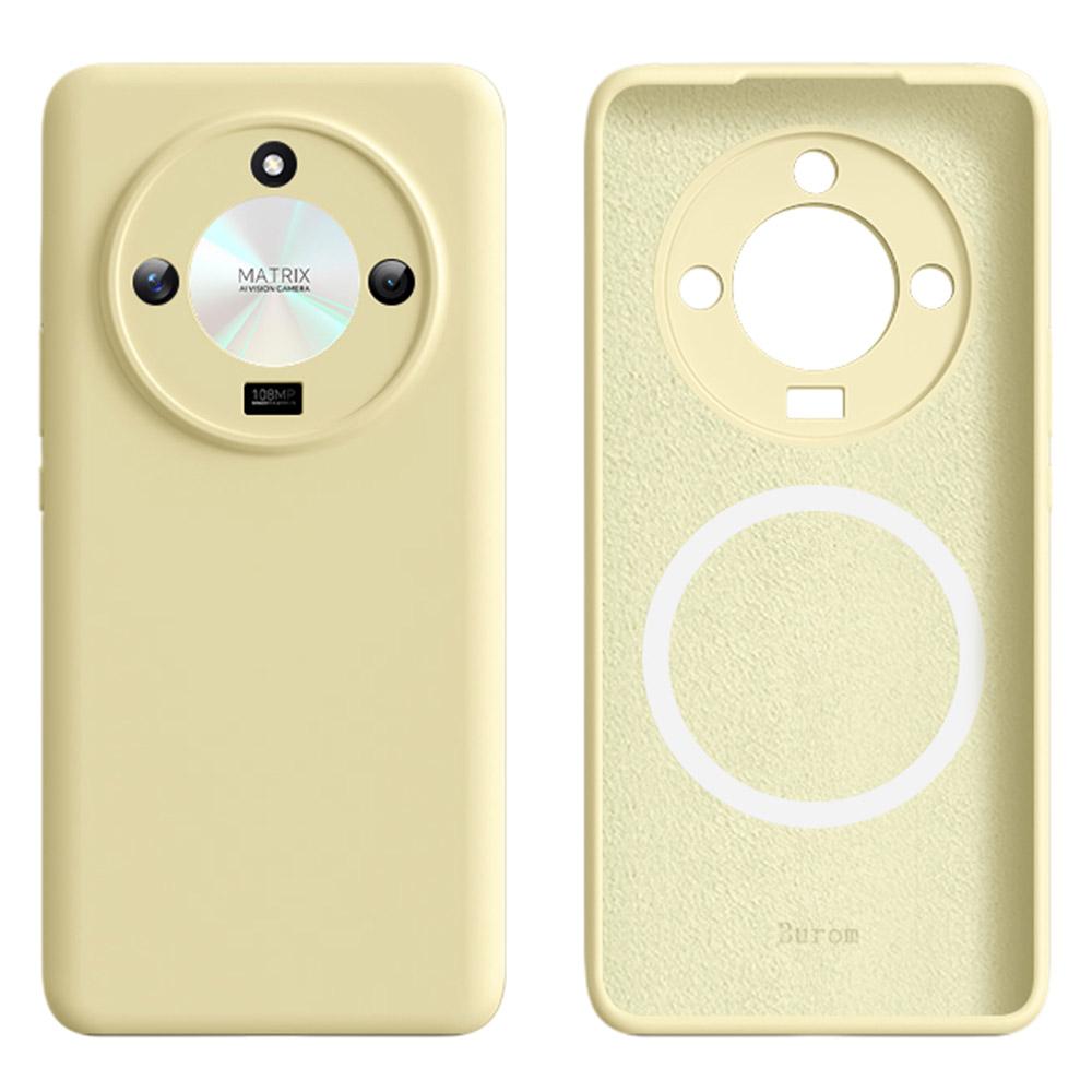 For Honor X50 5G Case Compatible with MagSafe Precise Cutouts Liquid Silicone+PC Phone Cover