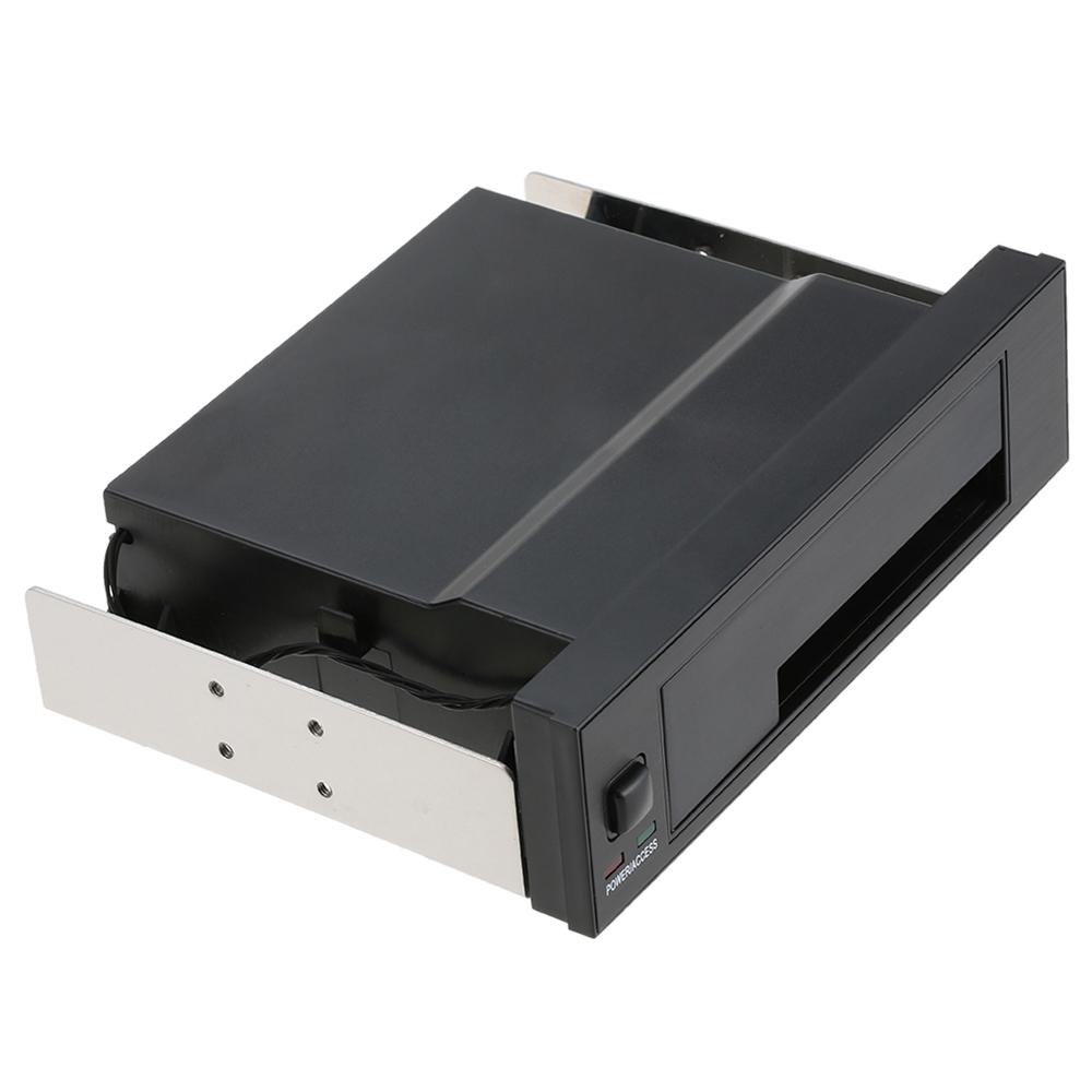 Internal Single Bay Mobile Rack Enclosure with LED Indicator Light Support Hot Swap for 2.5 3.5inches SATA HDD SSD Fit
