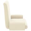 Adjustable Footstool Cream Coarse Velvet