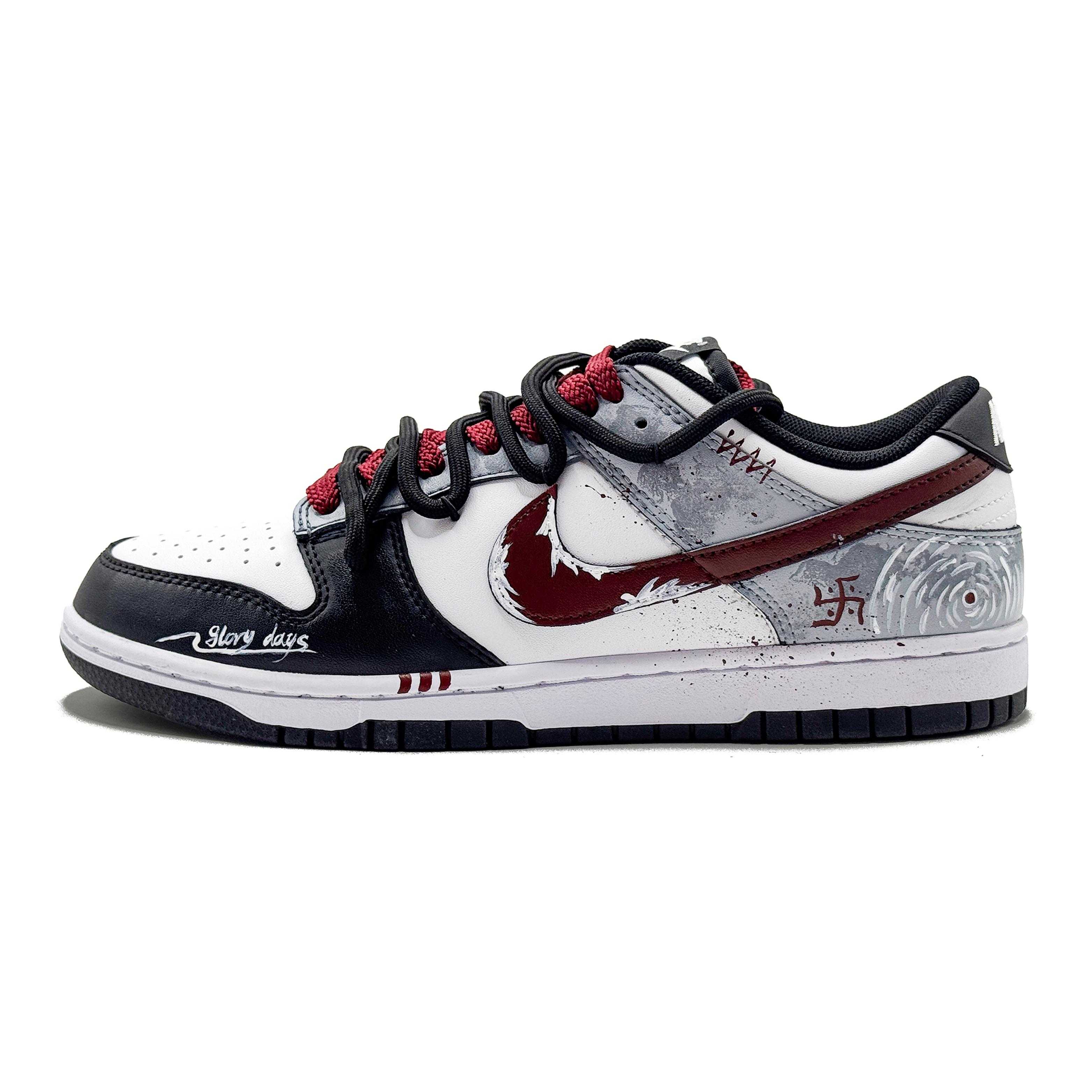 

Nike Dunk Cushioning Abrasion Resistant Lightweight Low top Skateboard Shoes Men s Black Red DD1391-100(Team907-) 44.5