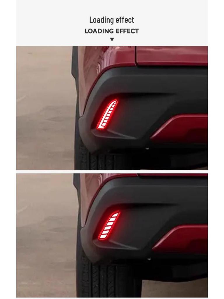 LED Rear Bumper Light for Toyota Corolla Cross/RAV4 - Turn Signal, Fog, and Flowing Warning Light