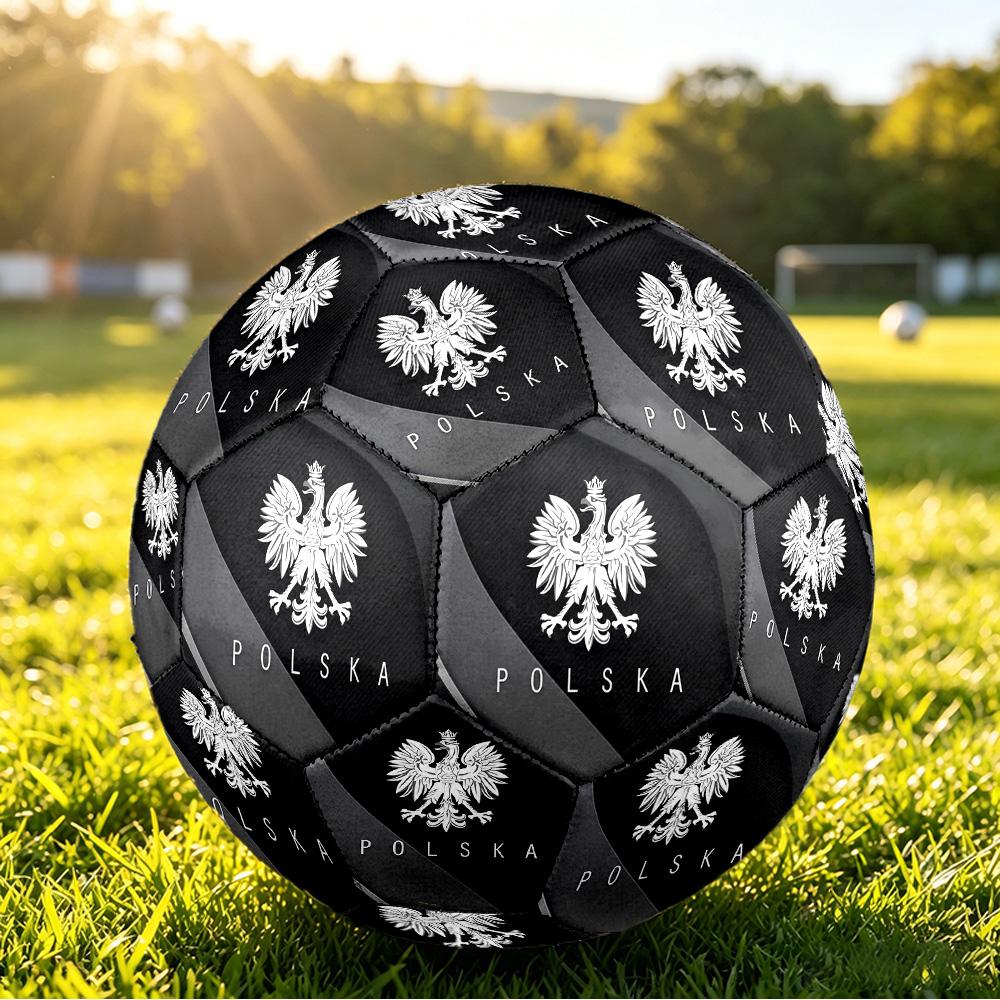 Poland Football Printed Size 5 Soccer Ball Wear Resistant Standard Adult Training Football Fan Gift for Indoor Outdoor Match Sports