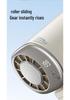 Y32 Portable USB Clip-on Fan with Digital Display - Silent & Versatile for Outdoor, Waist, or Desktop Use