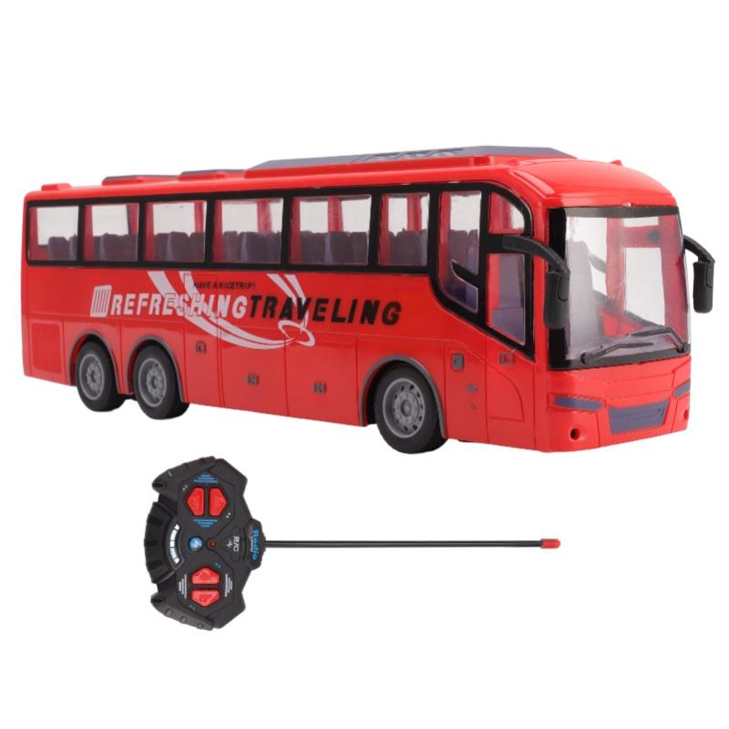 

1/30 Remote Control Bus Model Electric Wireless Simulation Large RC Bus Toy With Remote Control Red Travel червоний