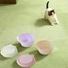 Cartoon Pattern Macaron Pet Bowl TPE Puppy Feeding Bowl Travel Pet Bowl  Pet Feeding