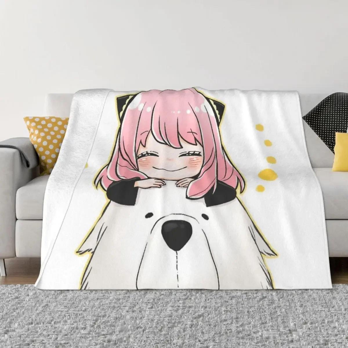 

Anya Forger Spy X Family Аниме-одеяло Одеяла для девочек Фланелевое флисовое одеяло Персонализированное одеяло для друзей и семьи Подарки 30x40in