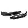 1 Pair Front Bumper Spoiler Lip Aerodynamic Smooth Surface Fit For 3 Series E90 Sedan Pre‑LCI 2005‑2008 Glossy Black