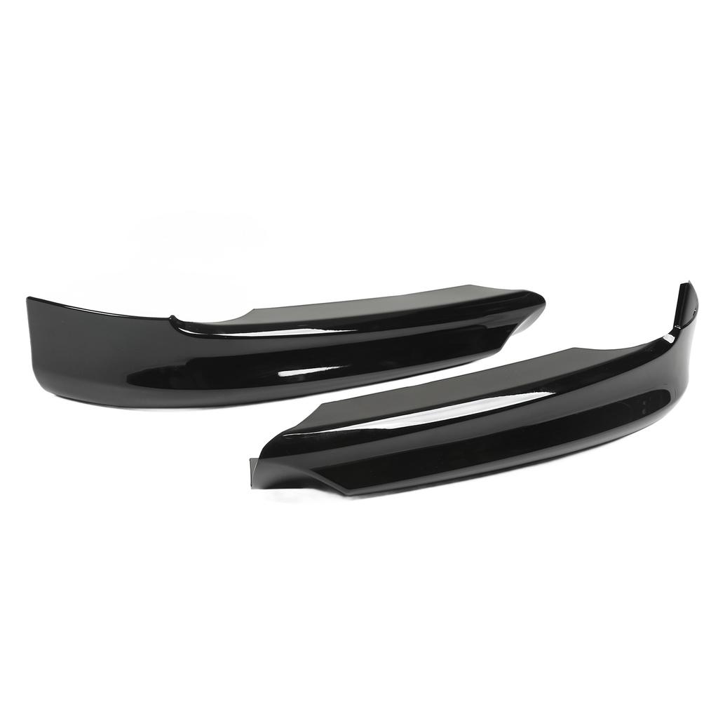 1 Pair Front Bumper Spoiler Lip Aerodynamic Smooth Surface Fit For 3 Series E90 Sedan Pre‑LCI 2005‑2008 Glossy Black
