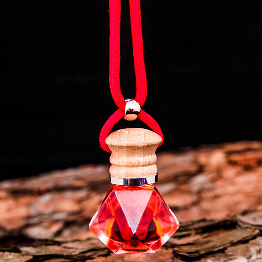 7ml Car Hanging Bottles Perfume Aromatherapy Refillable Air Freshener Diffuser Oil Fragrance Bottle Vehicle Auto Sapper Pendant