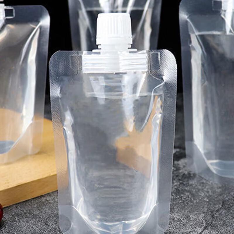 Pabei 250ml Disposable Stand-Up Liquid Pouches with Spout
