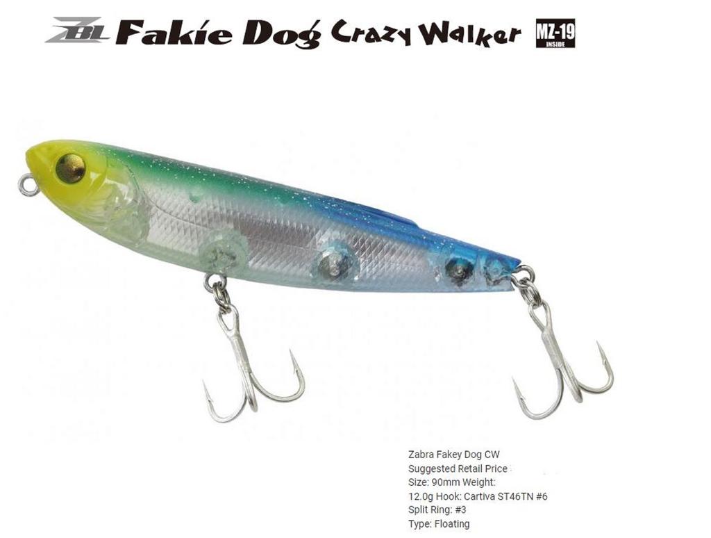 Zipbaits ZBL Fakie Dog 90 Crazy Walker Floating Pencil Lure 664 (0251)