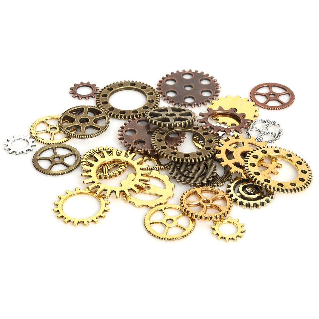 Metal Mixed Gear Charm Pendant DIY Jewelry Accessories Findings Supplies For Jewelry Making